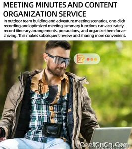 2026 Smart Cycling Glasses Sun Protection Listening to Music Taking Photo and Video AI Translation Voice Assistant Smart Glasses - view 18